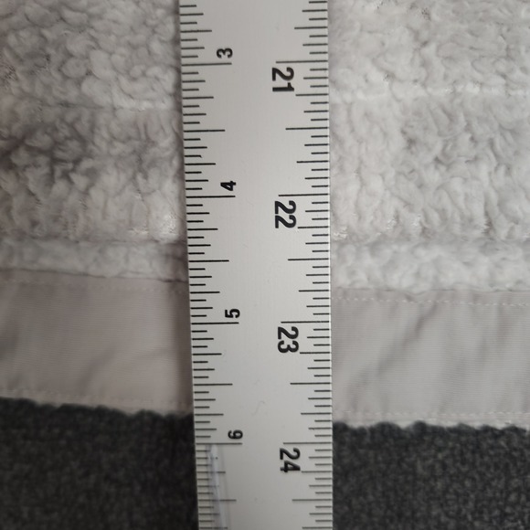 Eddie Bauer Plaid Sherpa Fleece Pullover Women's Medium M Button Front - Picture 4 of 10